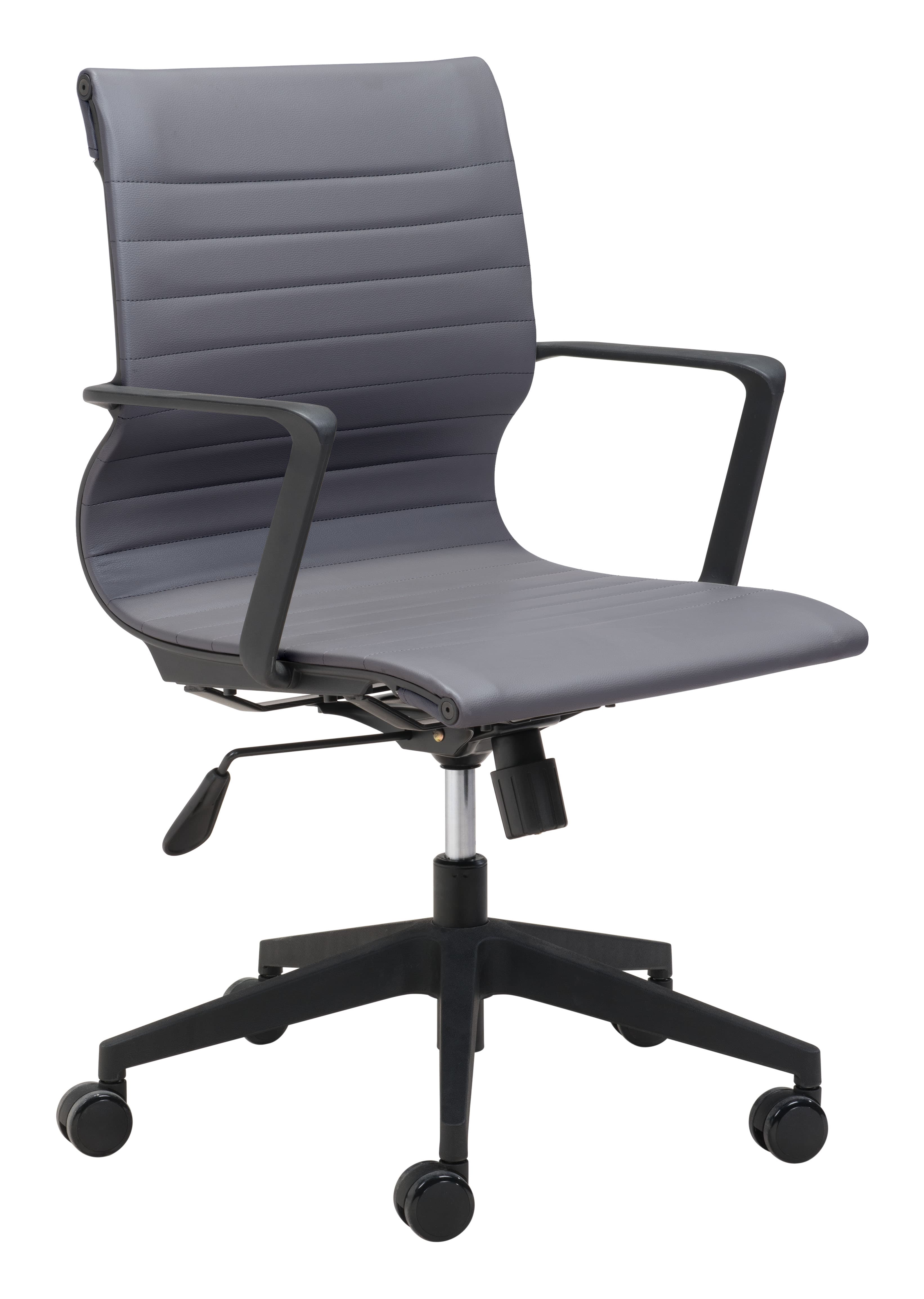 Stacy Mid-Century Office Chair — Dark Gray